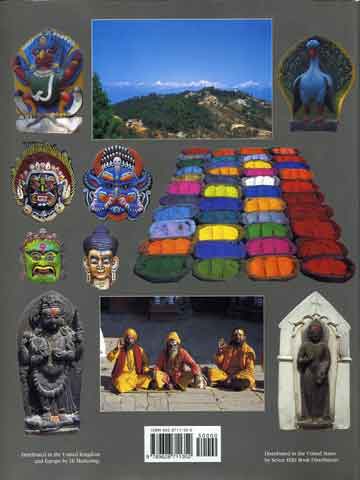 
Various Kathmandu photos - The Kathmandu Valley: Amazing Sights and Colours of Asia book back cover
